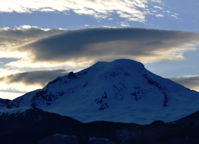 Mt Baker lenticular cloud