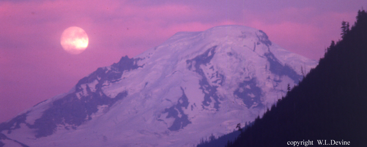 Mt Baker Moonrise